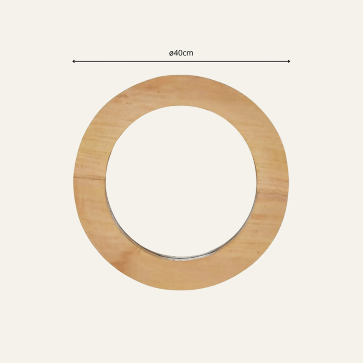 Dimensions de miroir mural bois