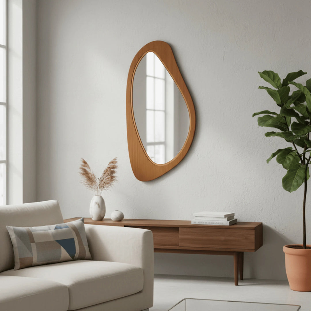 Miroir Mural Décoratif en situation sur un mur intérieur