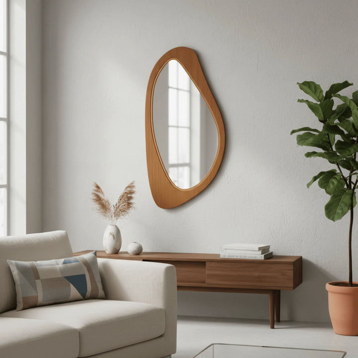 Miroir Mural Décoratif en situation sur un mur intérieur