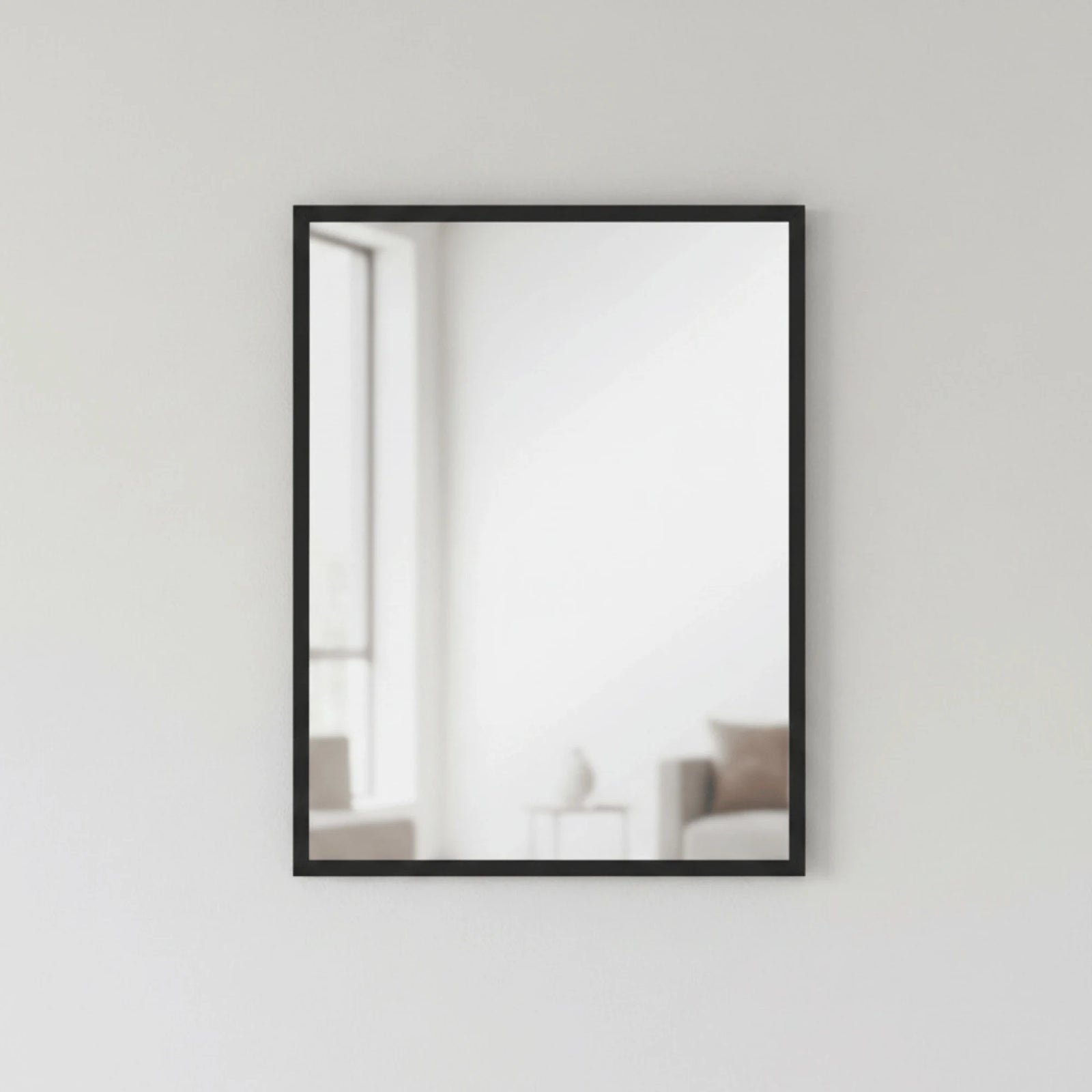 Miroir Mural Rectangulaire en situation sur un mur intérieur