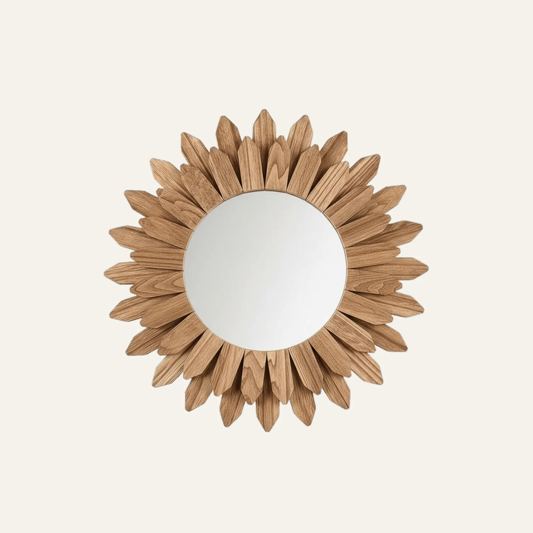 Vue produit de miroir mural tournesol pour décoration murale