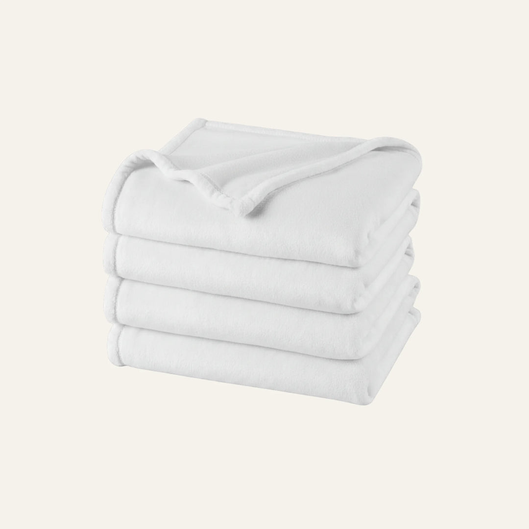 Plaid Polaire blanc
