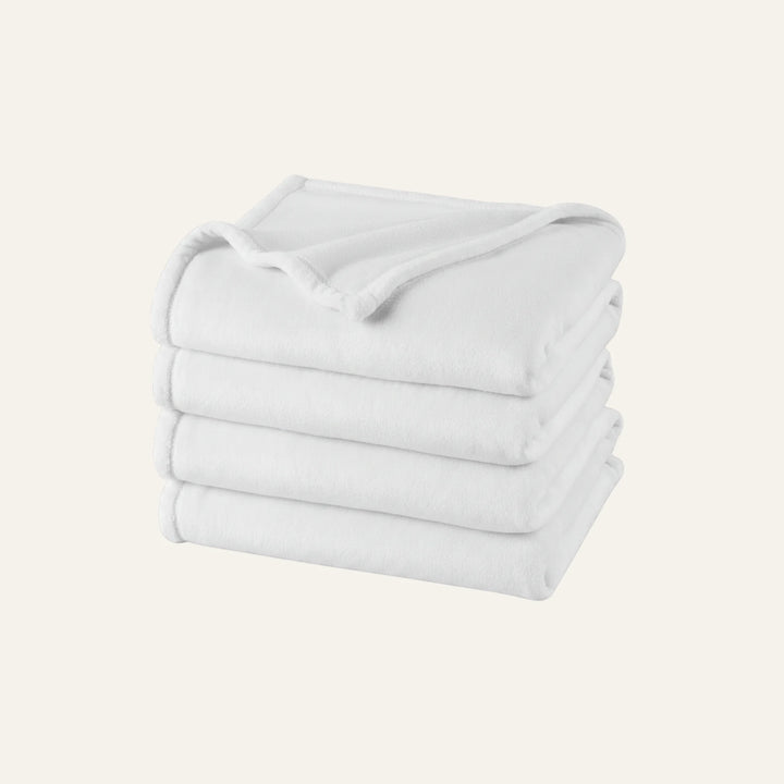Plaid Polaire blanc