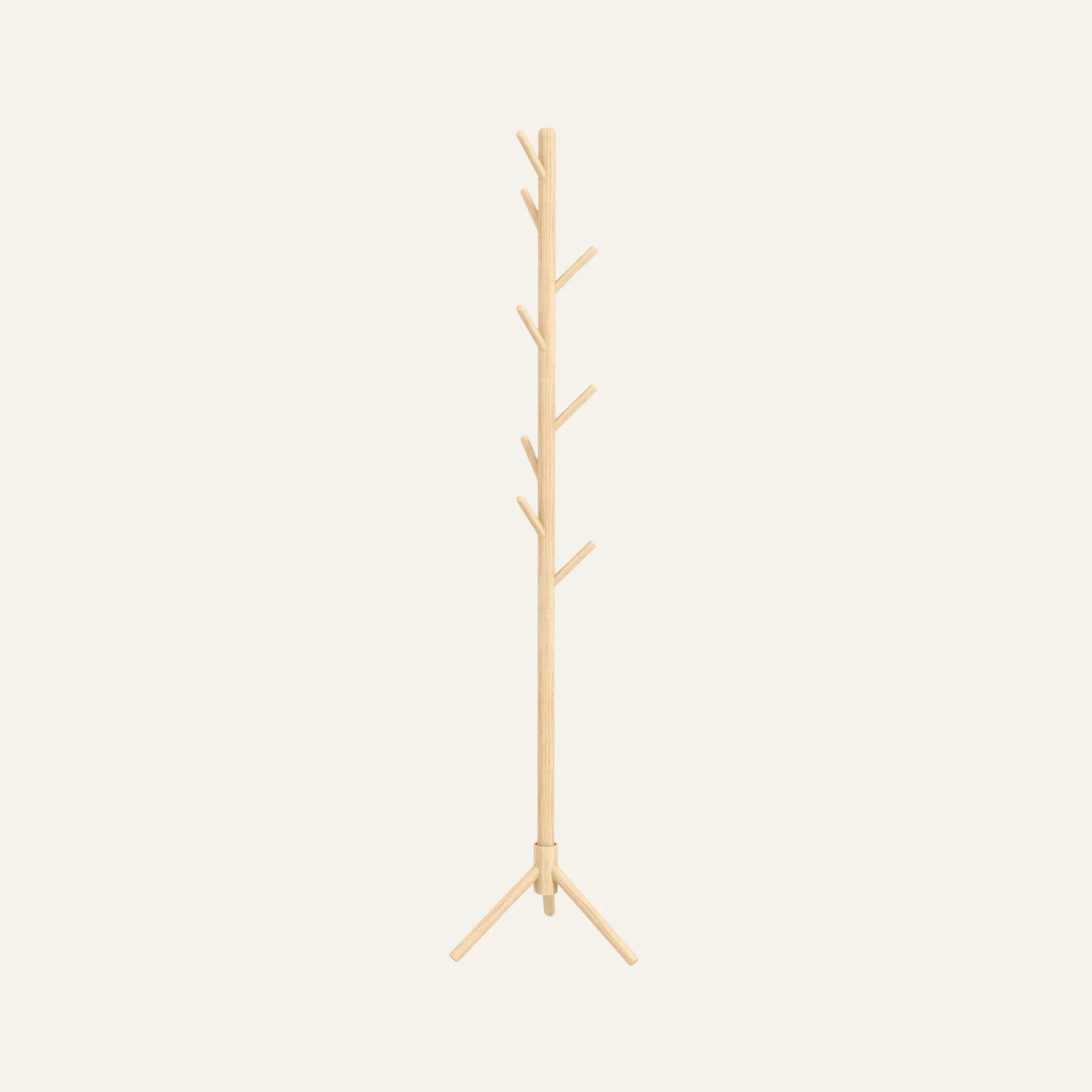 Porte-Manteau sur Pied en Bois vue produit pour une entrée