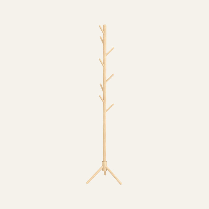 Porte-Manteau sur Pied en Bois vue produit pour une entrée