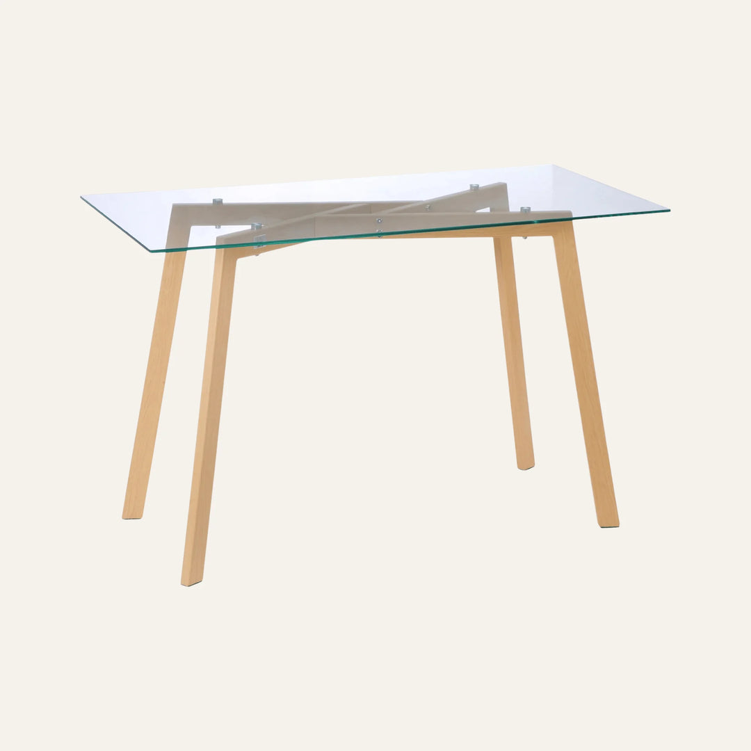Table à Manger Verre vue produit pour la salle à manger