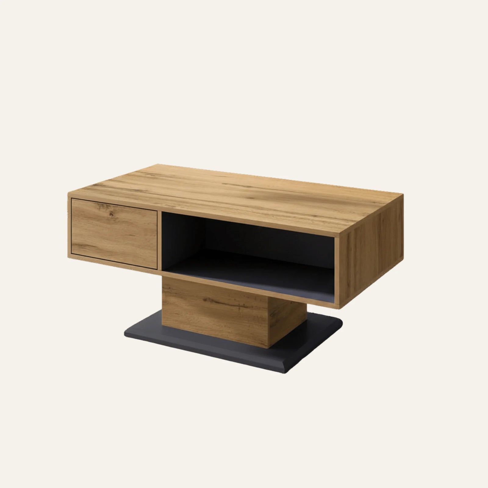 Table Basse avec Rangements vue produit pour le salon