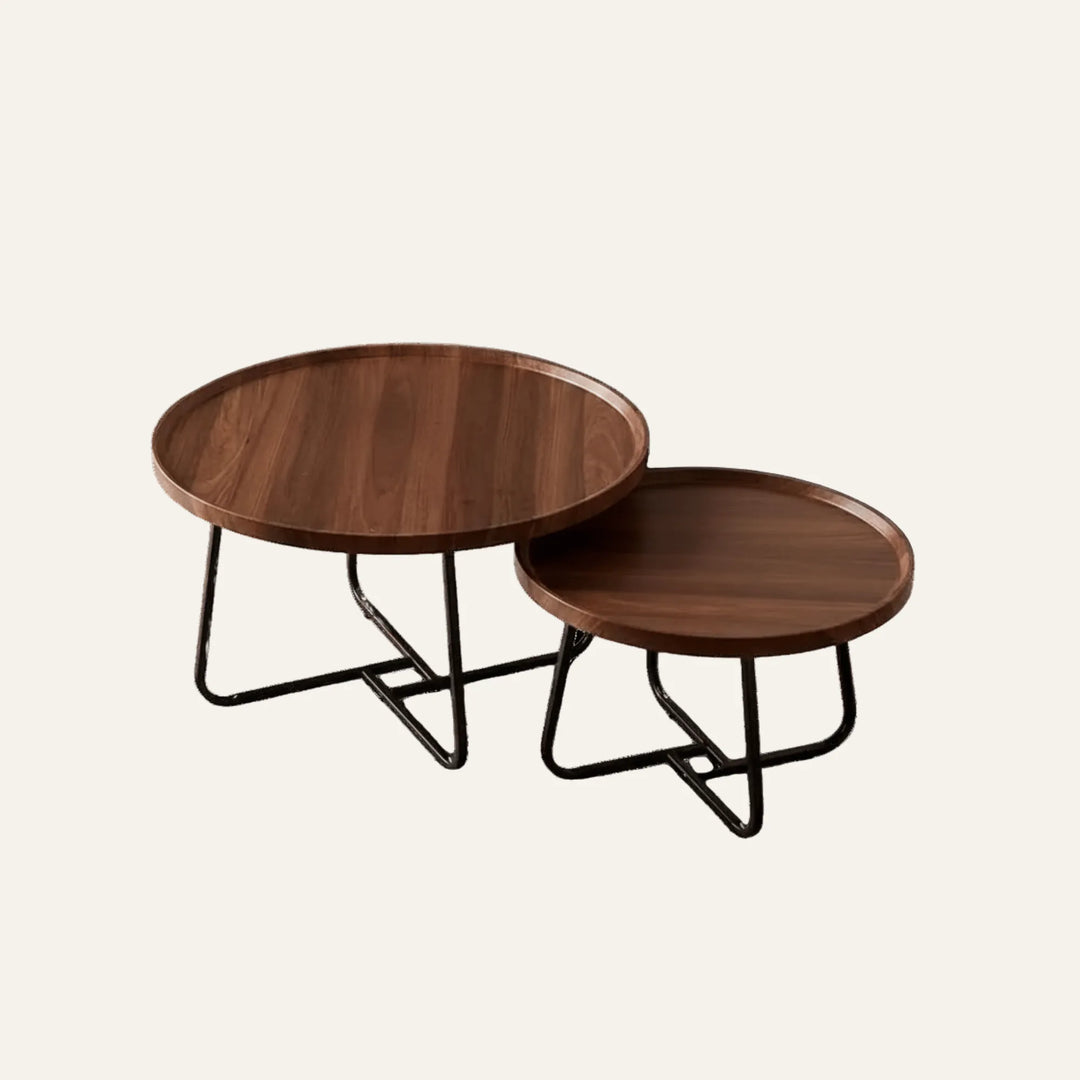 Table Basse Gigogne Ronde vue produit pour le salon