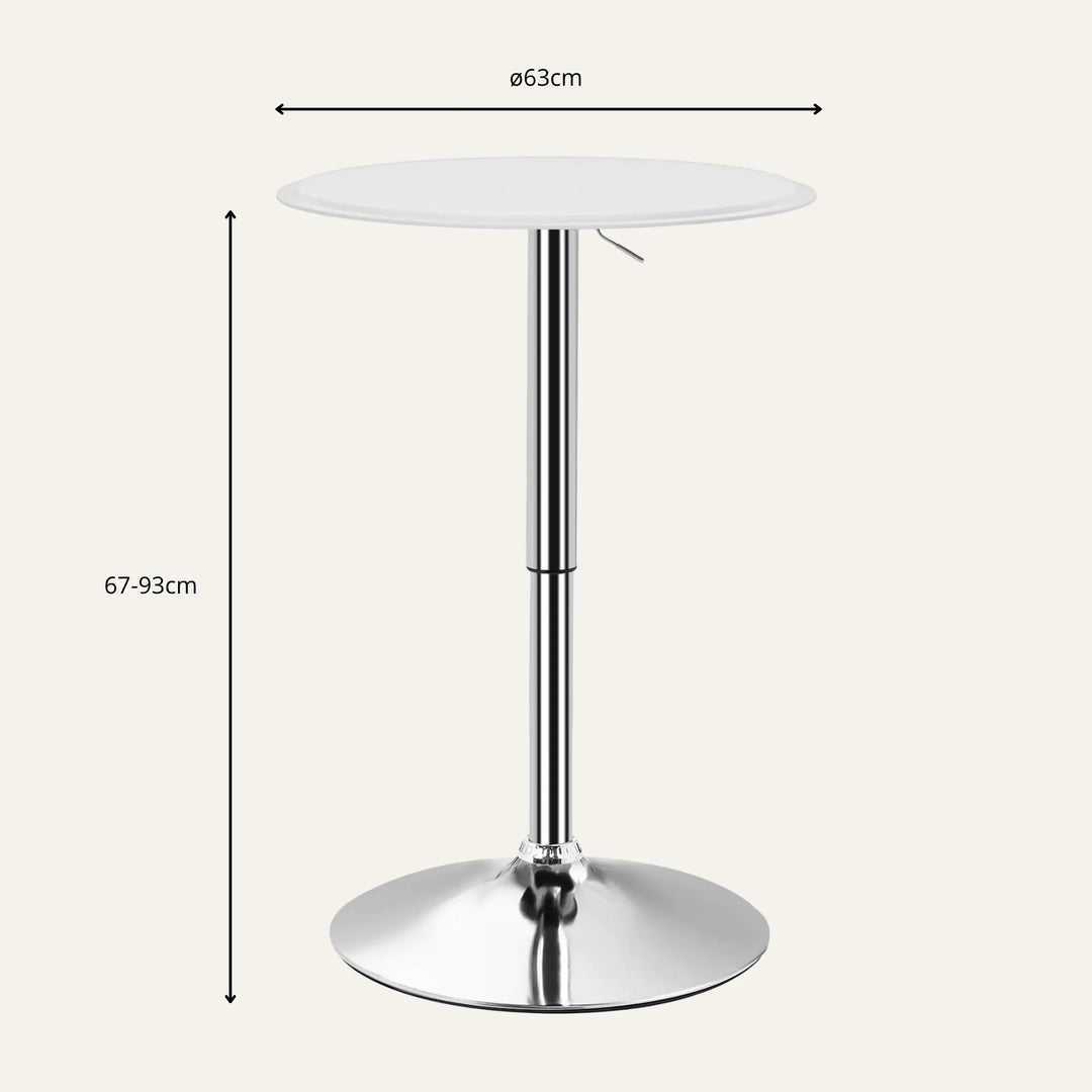 Dimensions de table de bar ronde