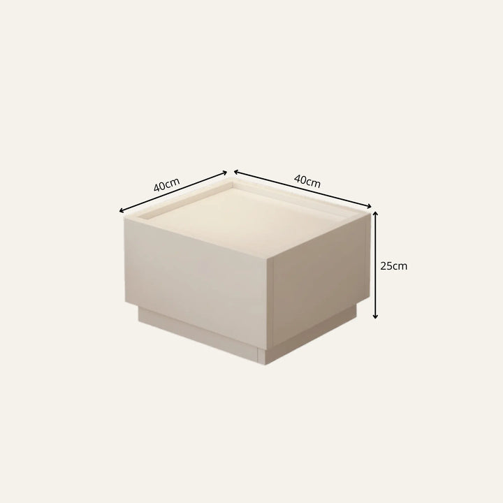Dimensions de table de chevet design luxe