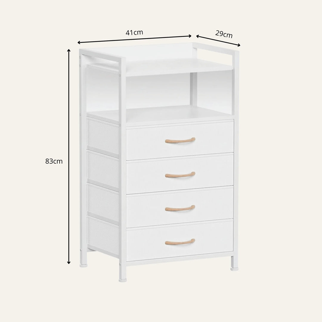 Dimensions de table de chevet étagère