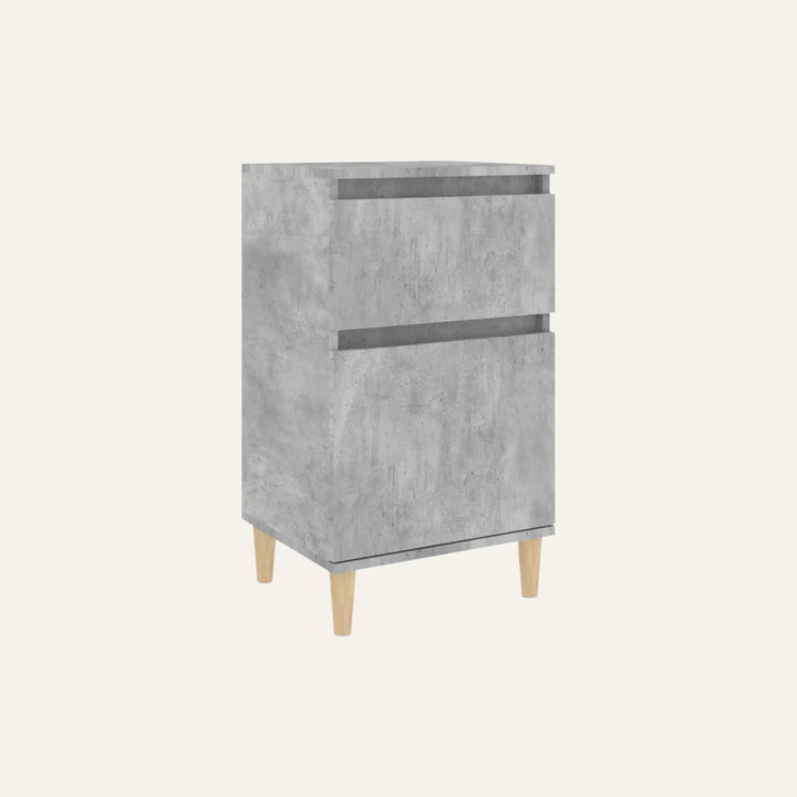 Table de Chevet Grise vue produit pour la chambre