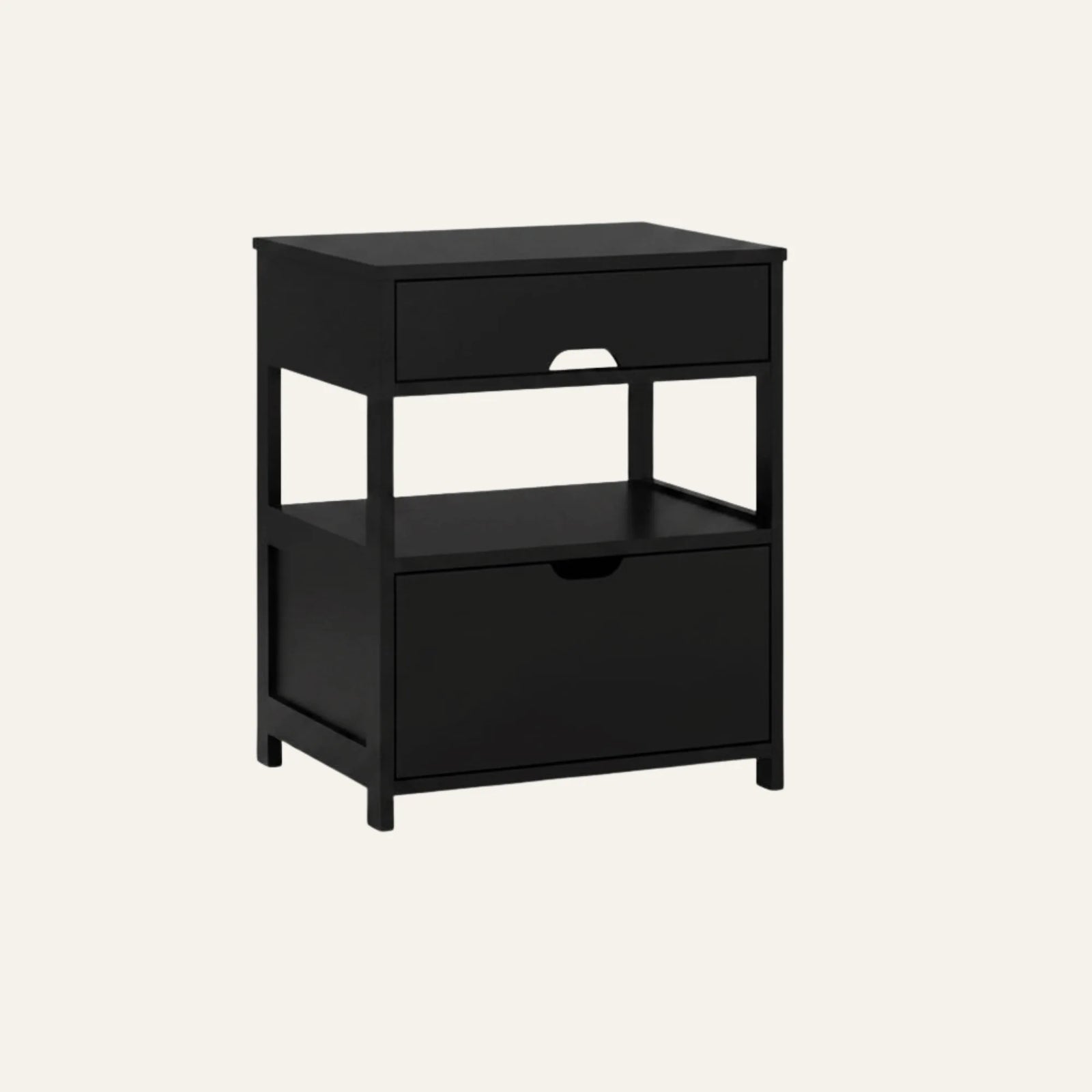 Table de Chevet Noire vue produit pour la chambre