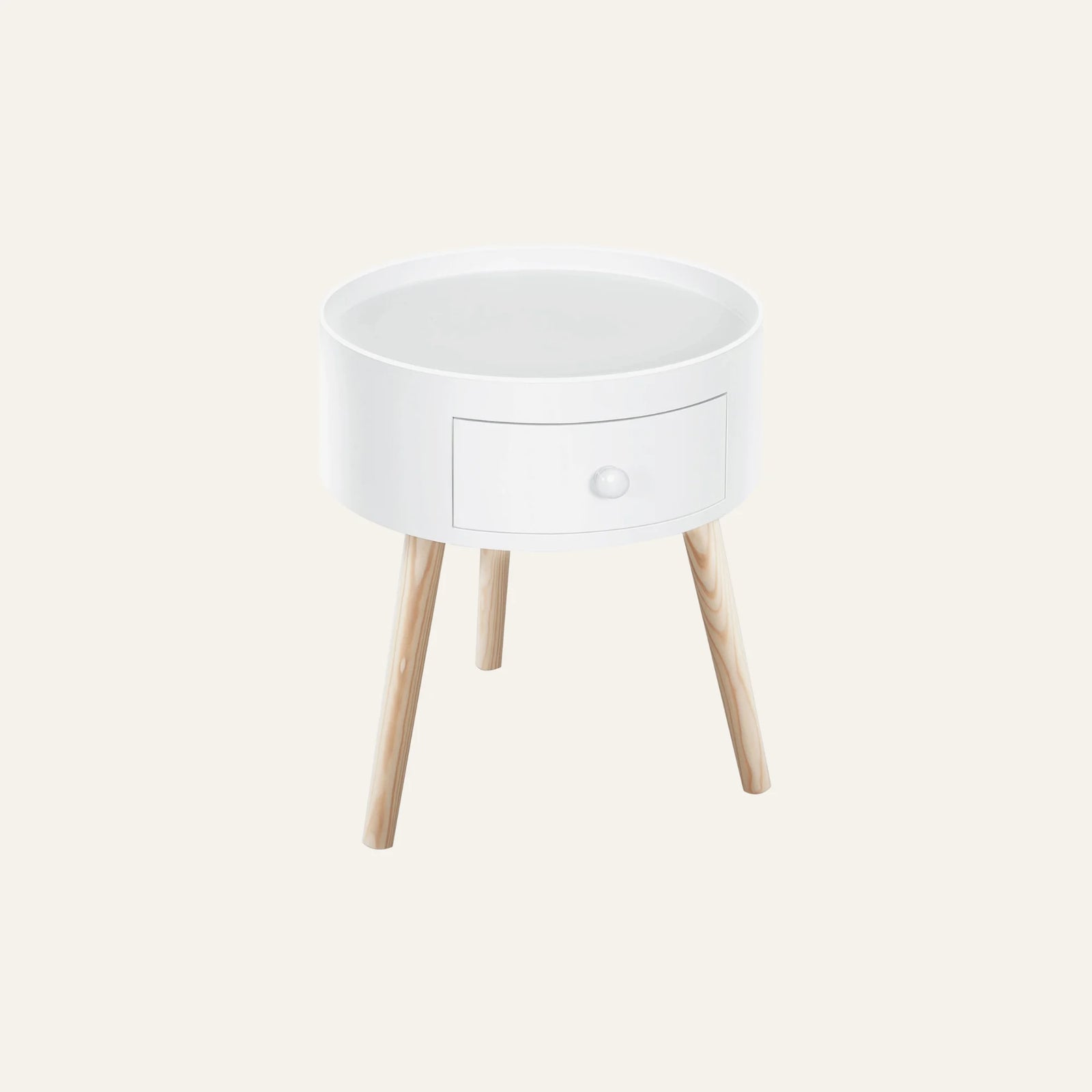 Table de Chevet Ronde vue produit pour la chambre