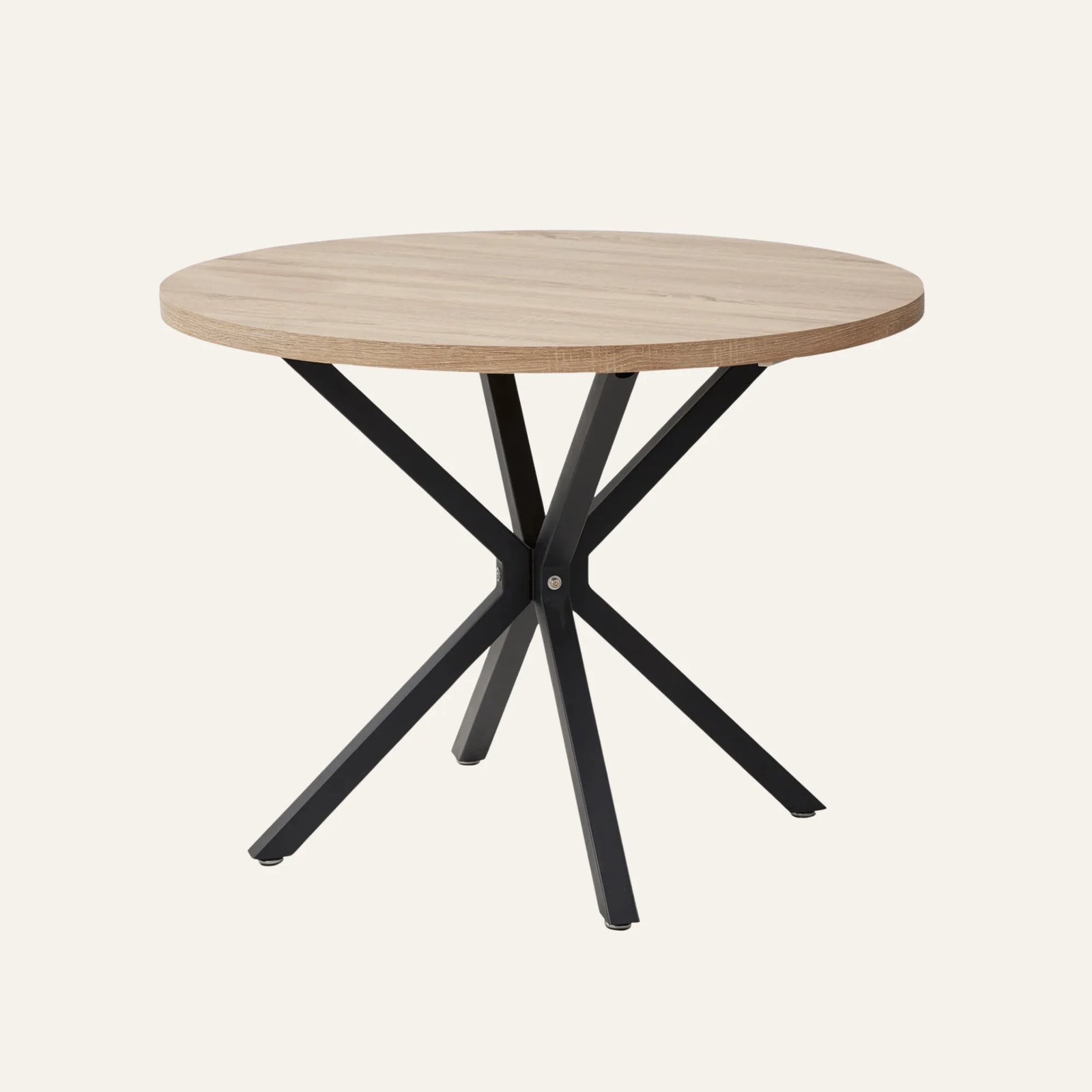 Table Ronde Bois Clair vue produit pour la salle à manger