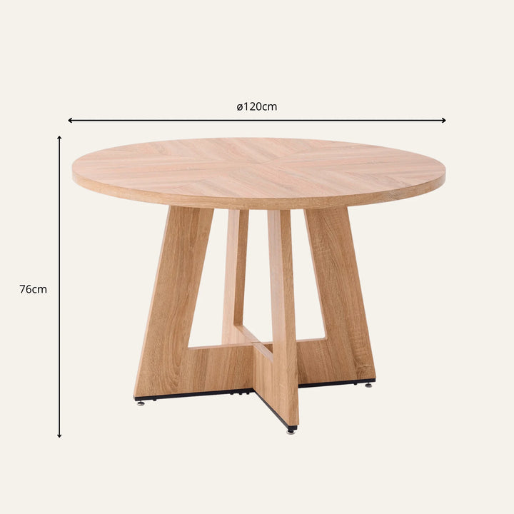 Dimensions de table ronde bois massif