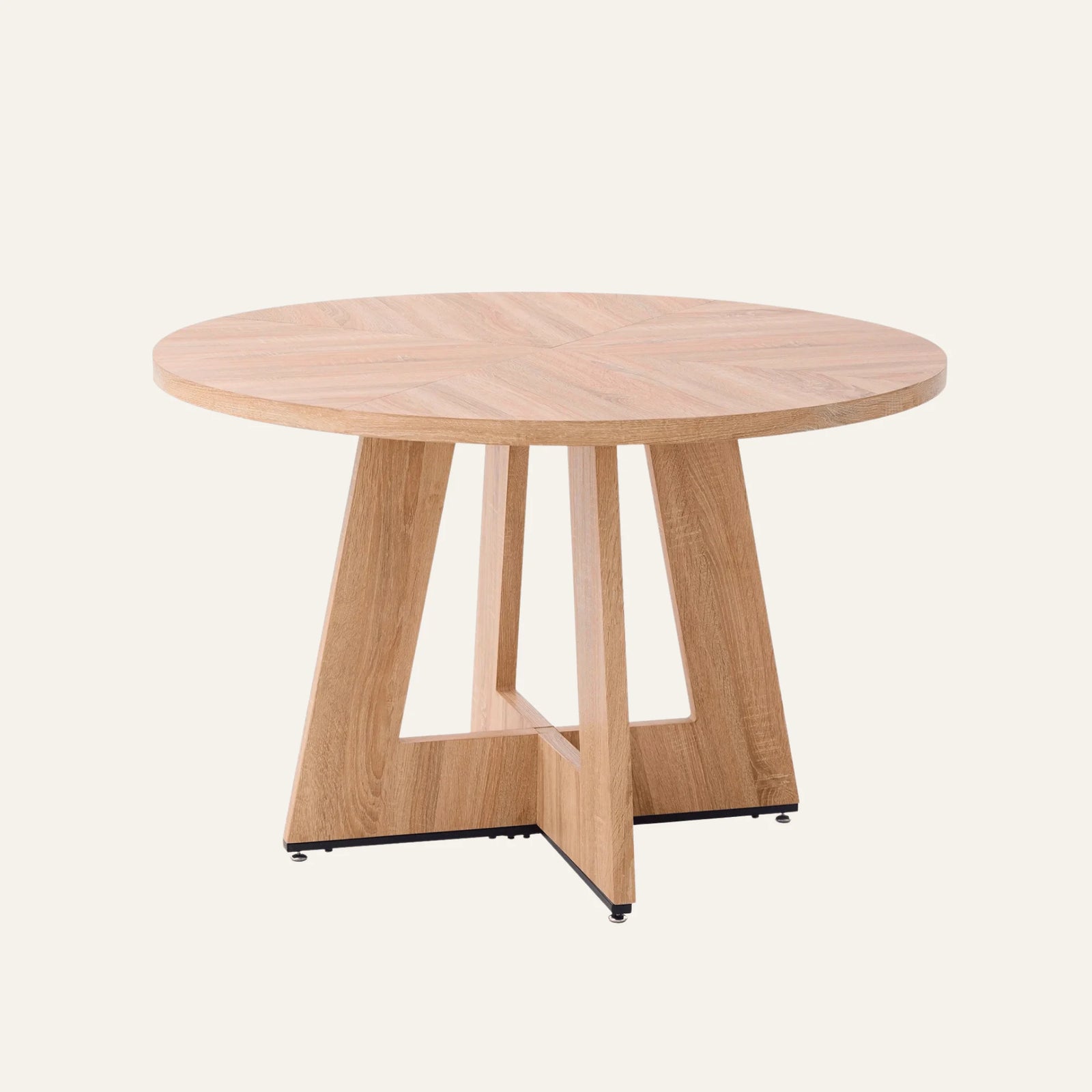 Table Ronde Bois Massif vue produit pour la salle à manger