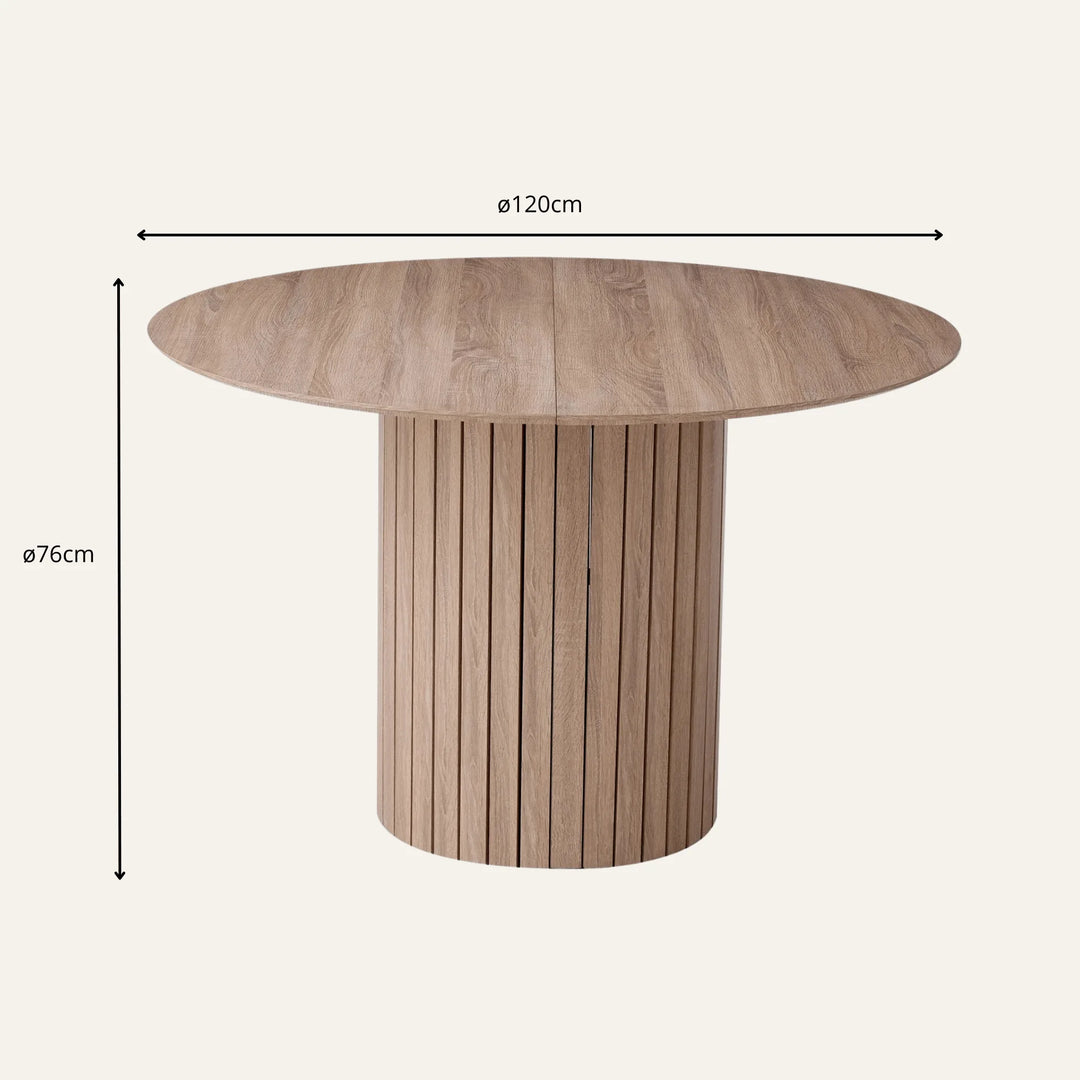 Dimensions de table ronde scandinave