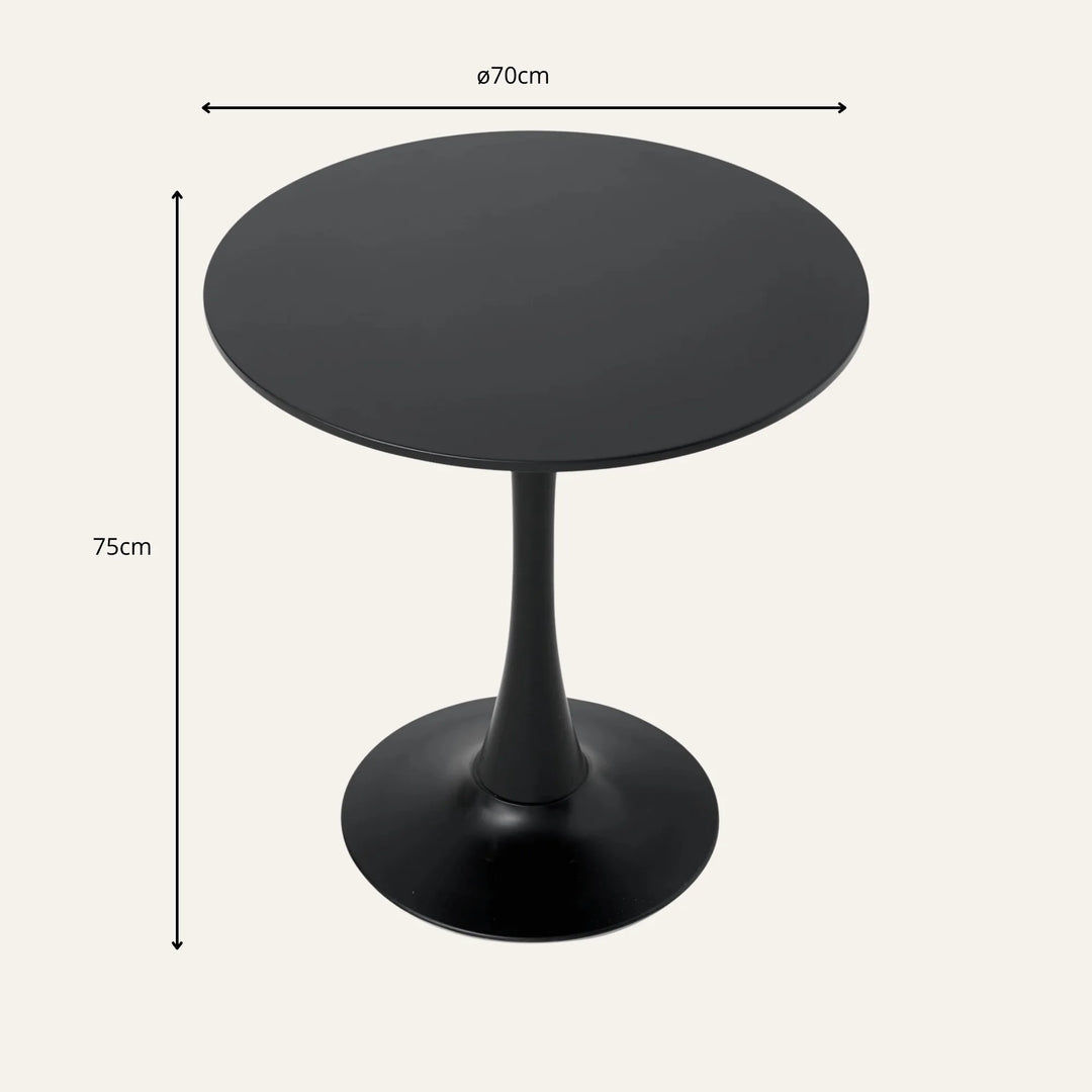 Dimensions de table ronde tulipe