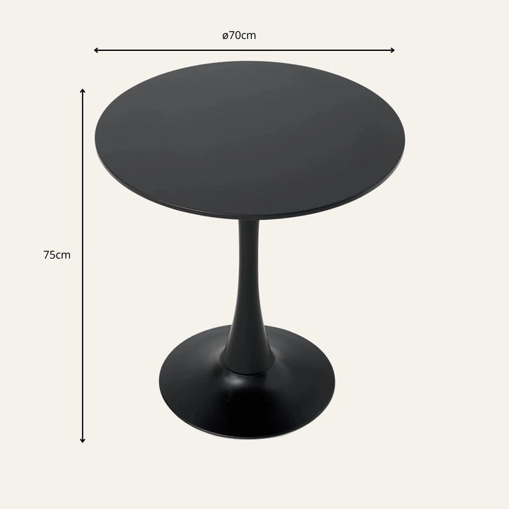 Dimensions de table ronde tulipe