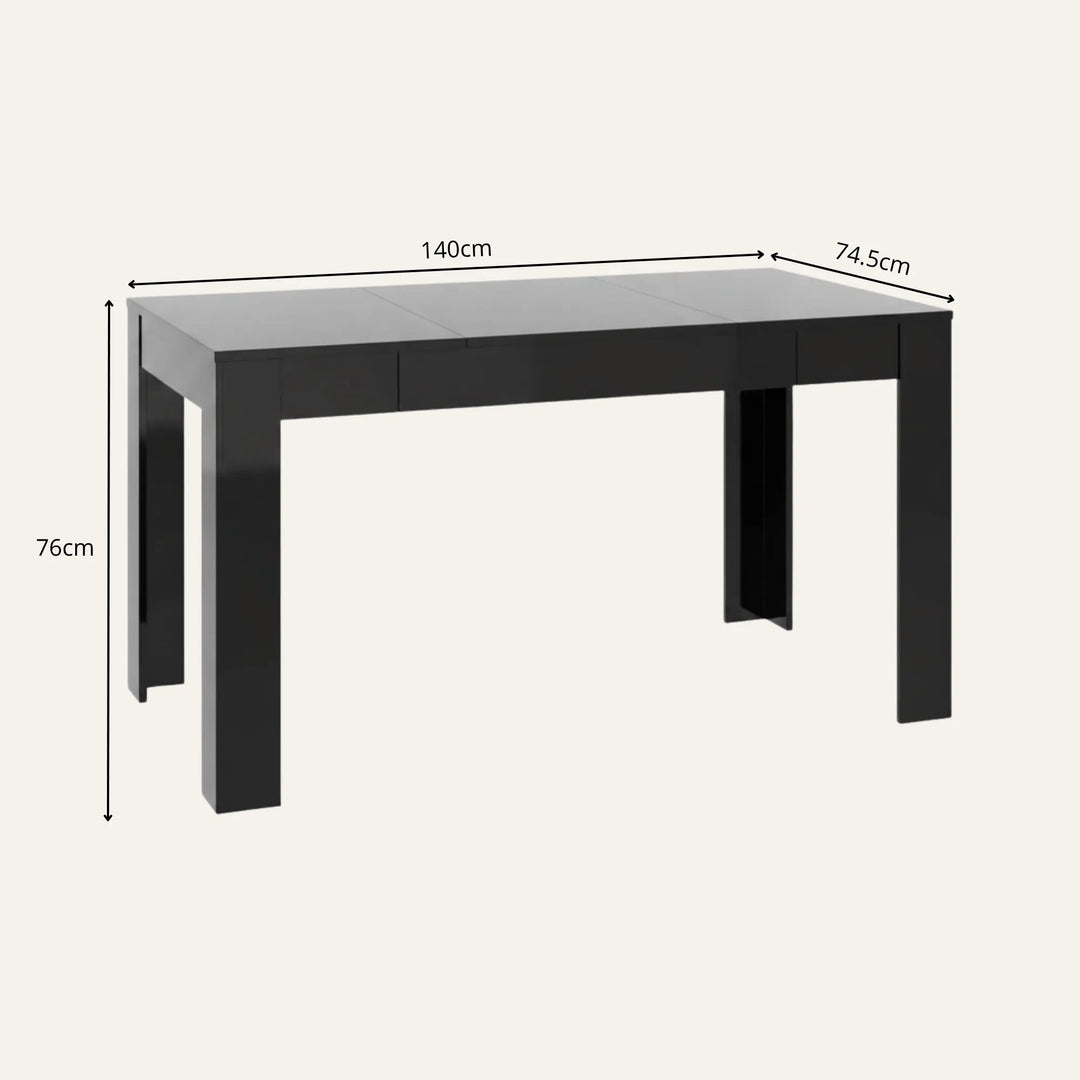 Dimensions de table salle à manger noire