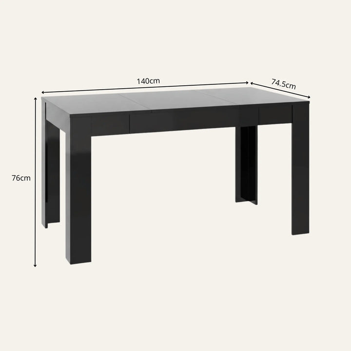 Dimensions de table salle à manger noire