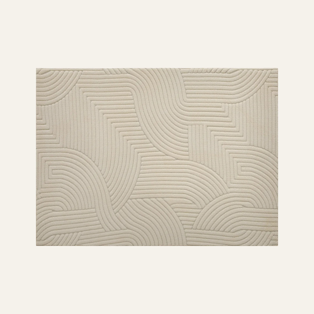Tapis de Salon Moderne crème