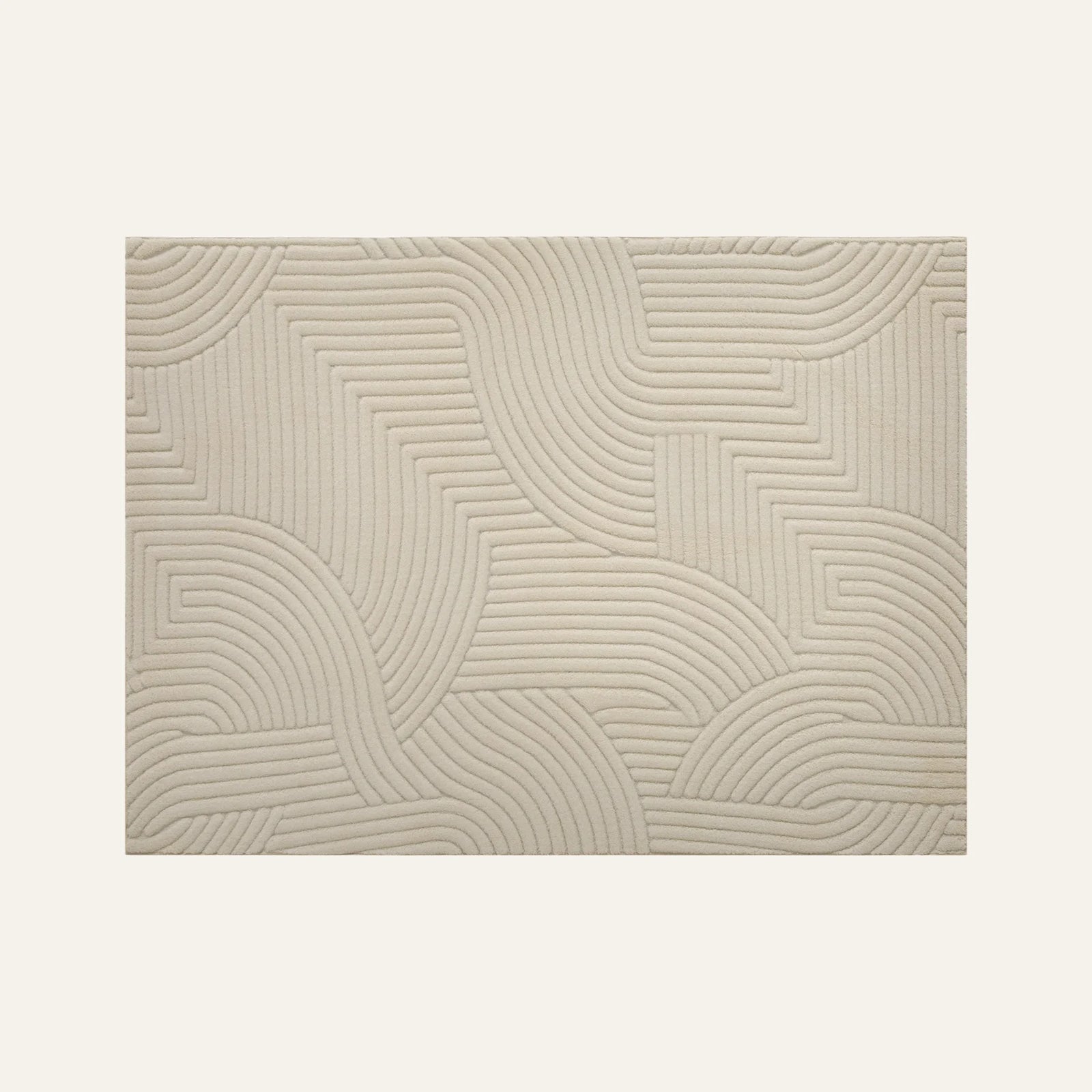 Tapis de Salon Moderne crème