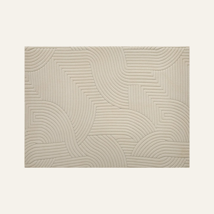 Tapis de Salon Moderne crème