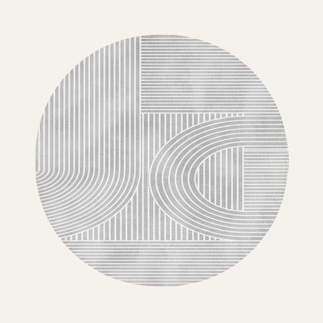 Tapis Géométrique gris