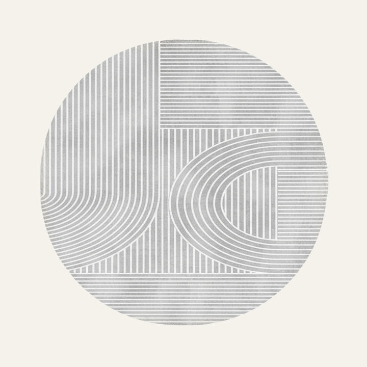 Tapis Géométrique gris