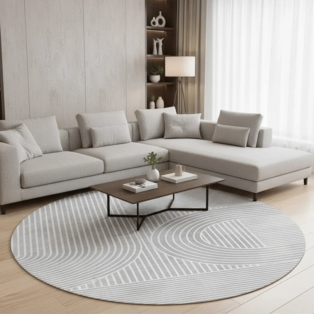 Tapis Géométrique en situation dans une pièce de vie