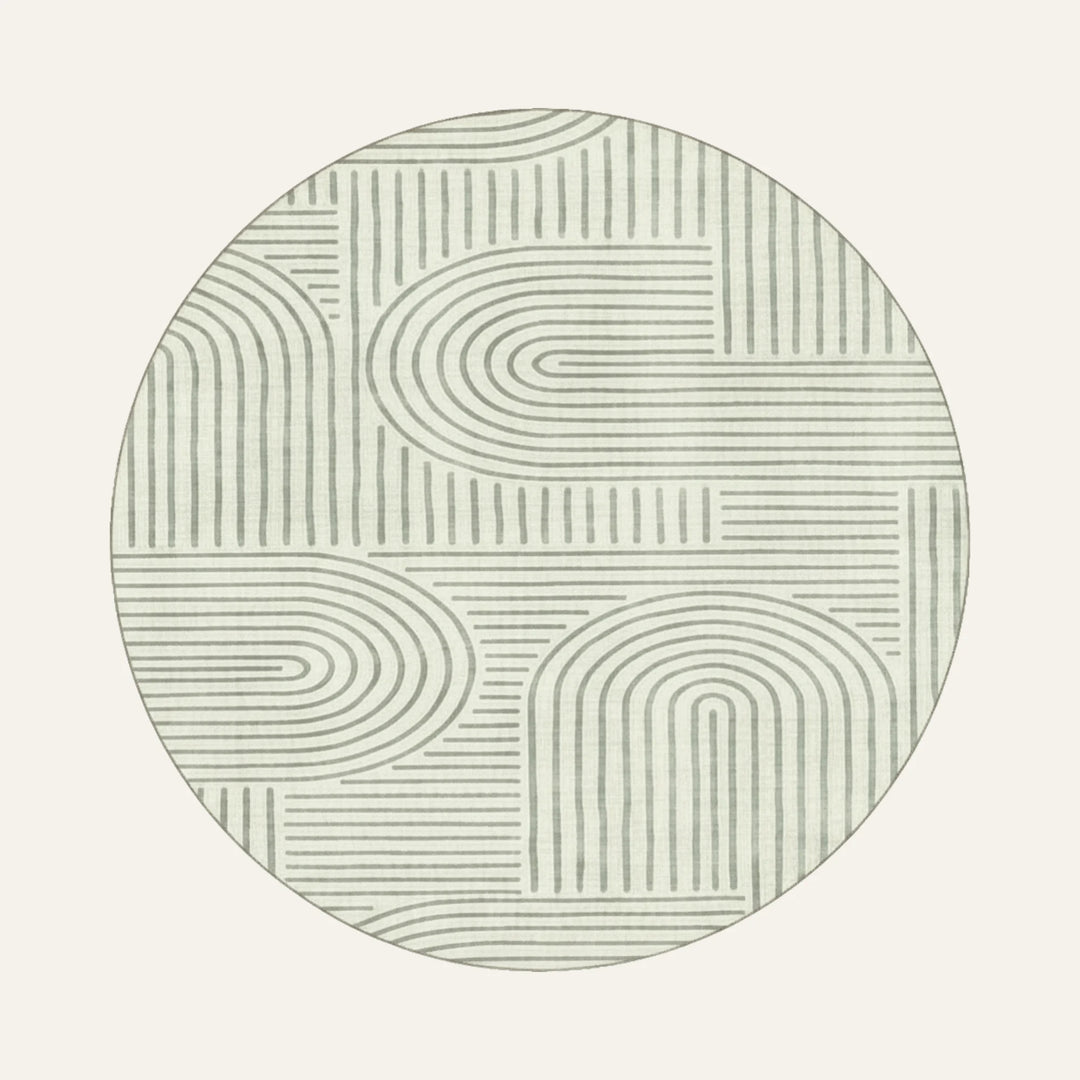 Tapis Géométrique vert