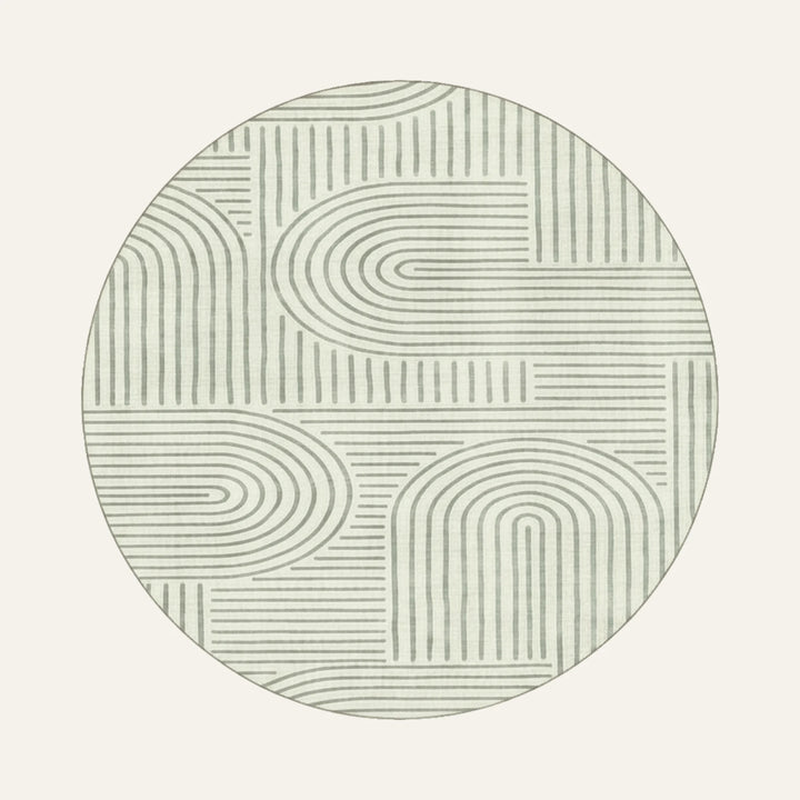 Tapis Géométrique vert