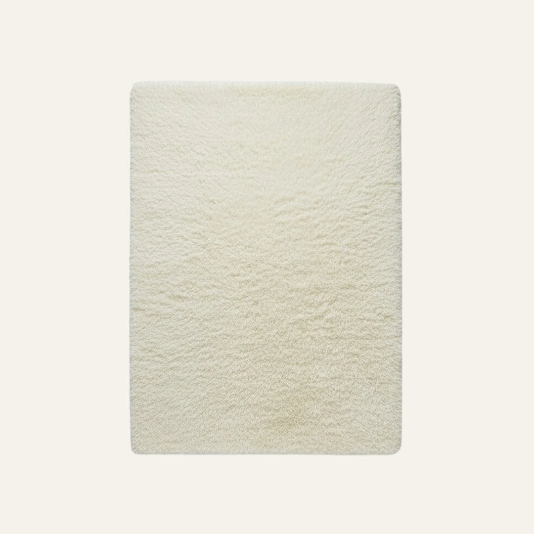 Tapis à Poils Longs crème