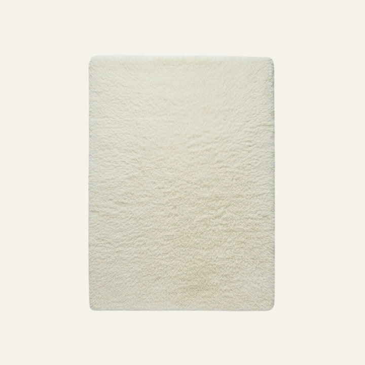 Tapis à Poils Longs crème