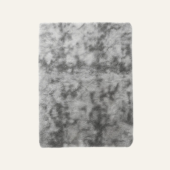 Tapis à Poils Longs gris décoloré