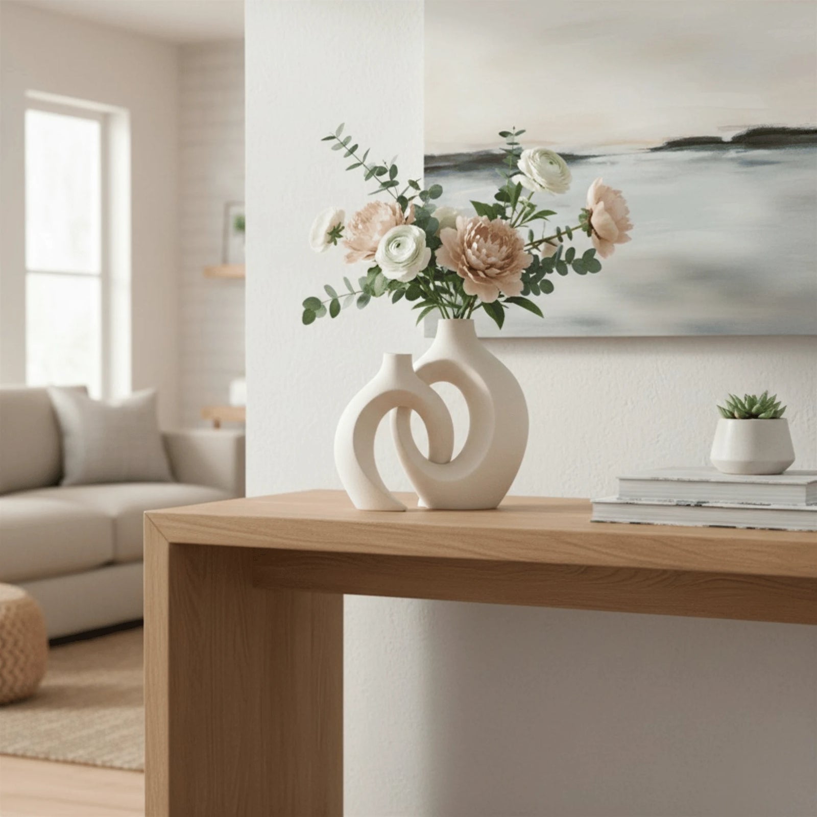 Vase en Céramique en situation sur une table ou une étagère