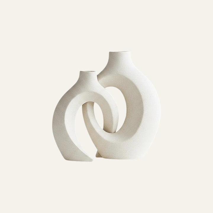 Vue produit de vase en céramique pour décoration de table ou étagère