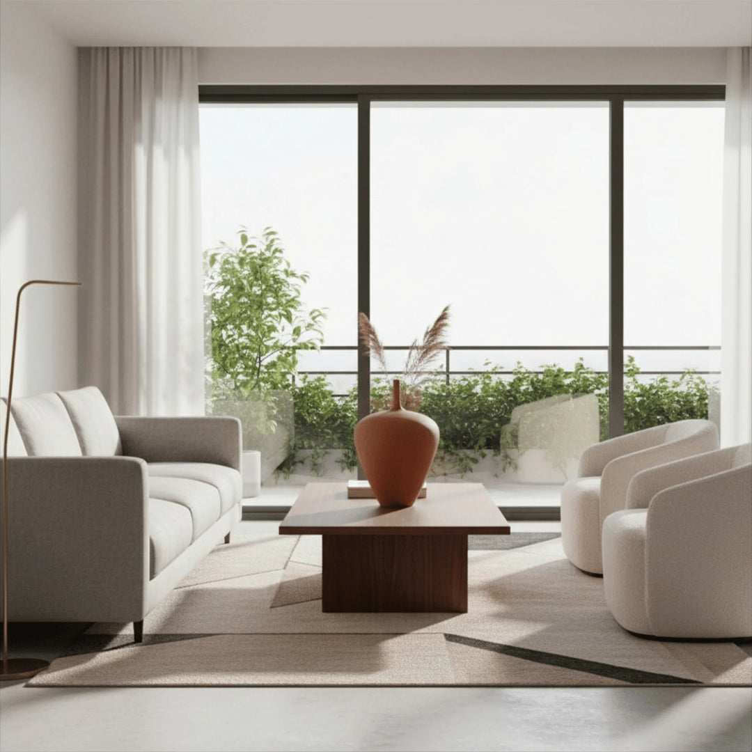 Vase Minimaliste en situation sur une table ou une étagère